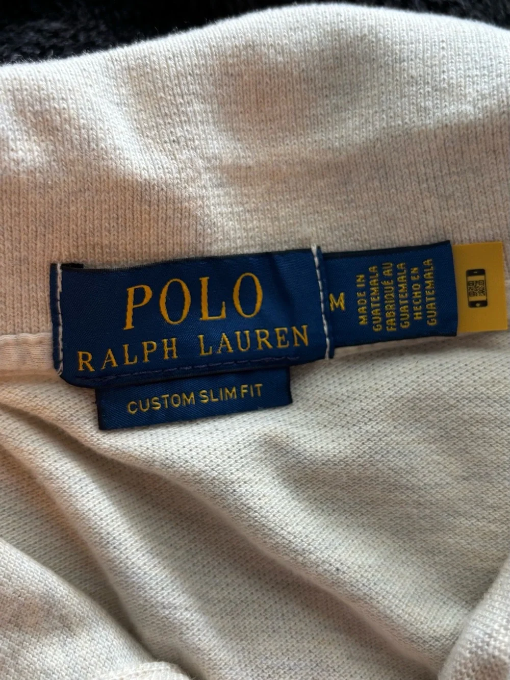 Ralph Lauren Polo Short Sleeve Men's Polo Shirt - Cream